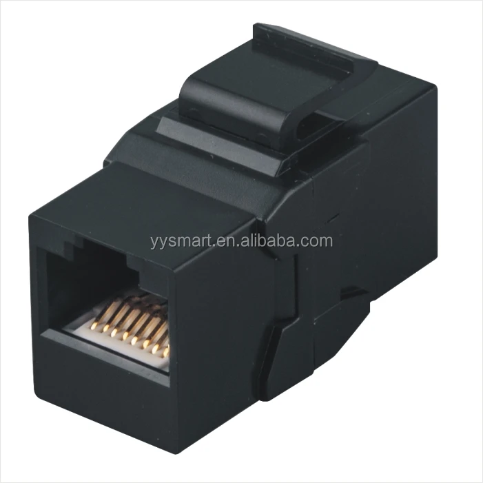 Черная Встраиваемая муфта RJ45 Cat6a