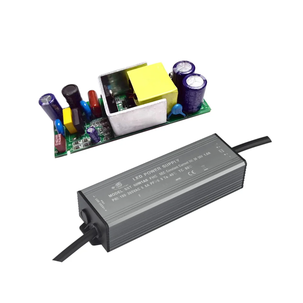 Waterproof IP 67 led driver 50W  60W constant current 1500mA power supply with 4kv surge protection