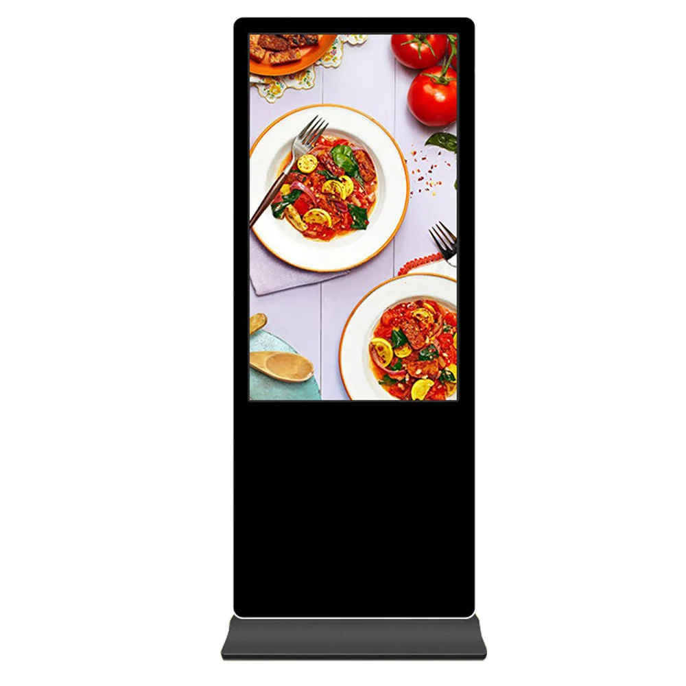 Factory high quality indoor advertising screen led display free standing touch indoor totem