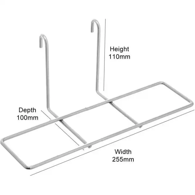
Shoe display Shelf for Retail store and supermarket - H110 x W255 x D100 mm 