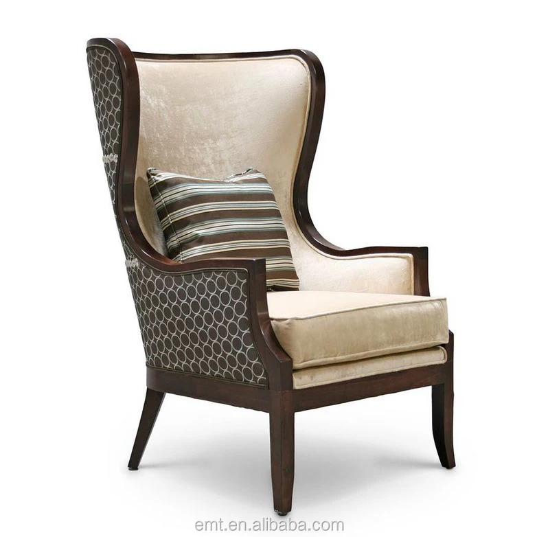 Style Hotel Lobby Chairs, Antique Hotel Lobby Furniture Chinese Fabric Contemporary Solid Wood Strong Wood Frame Hotel Sofa