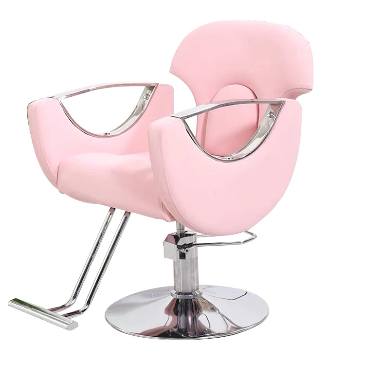 Pink professional high quality barber chair