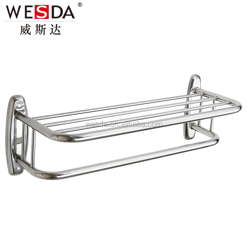 Wesda Высококачественная полка для банных полотенец из нержавеющей стали a002
