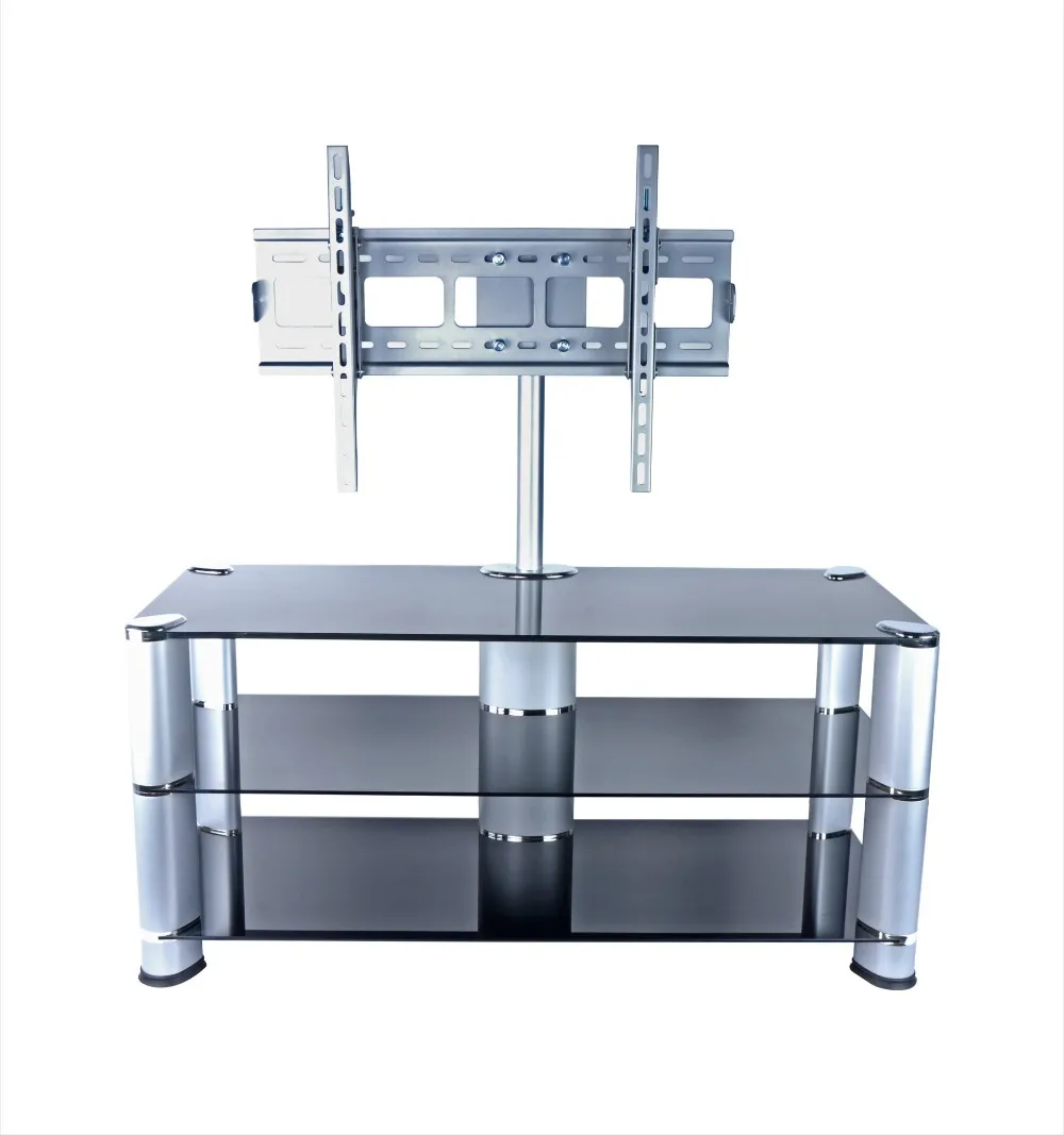 
Customize Tempered Glass Stoving Varnish Shelf TV Stand 