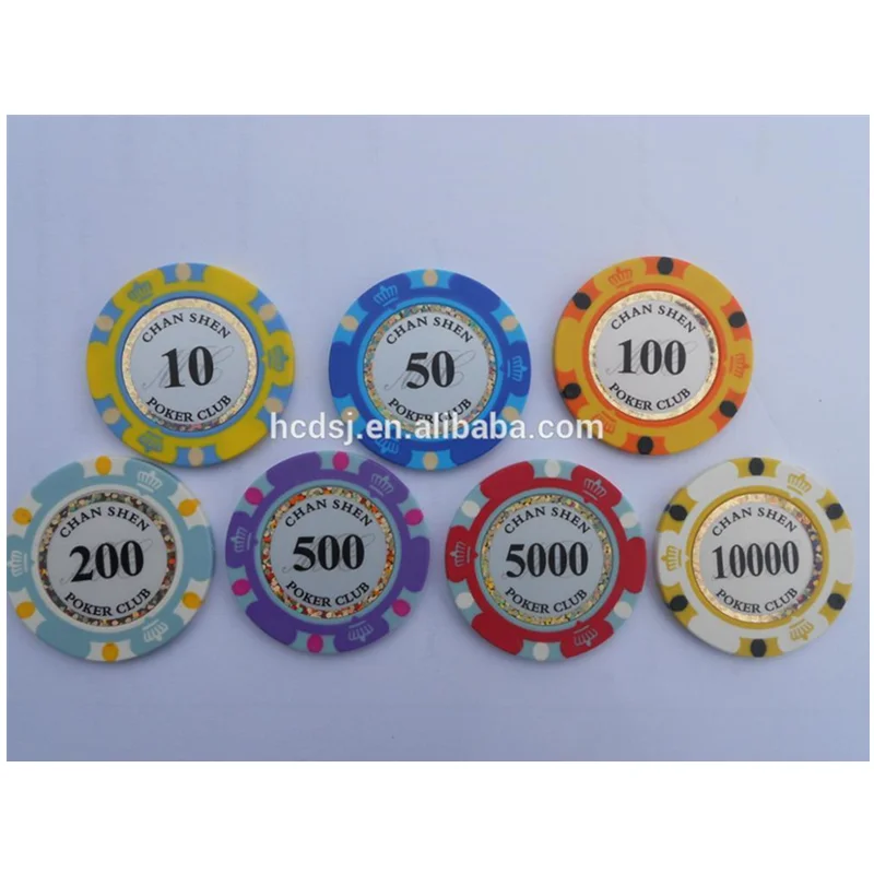 Free sample 11.5g plastic poker chips