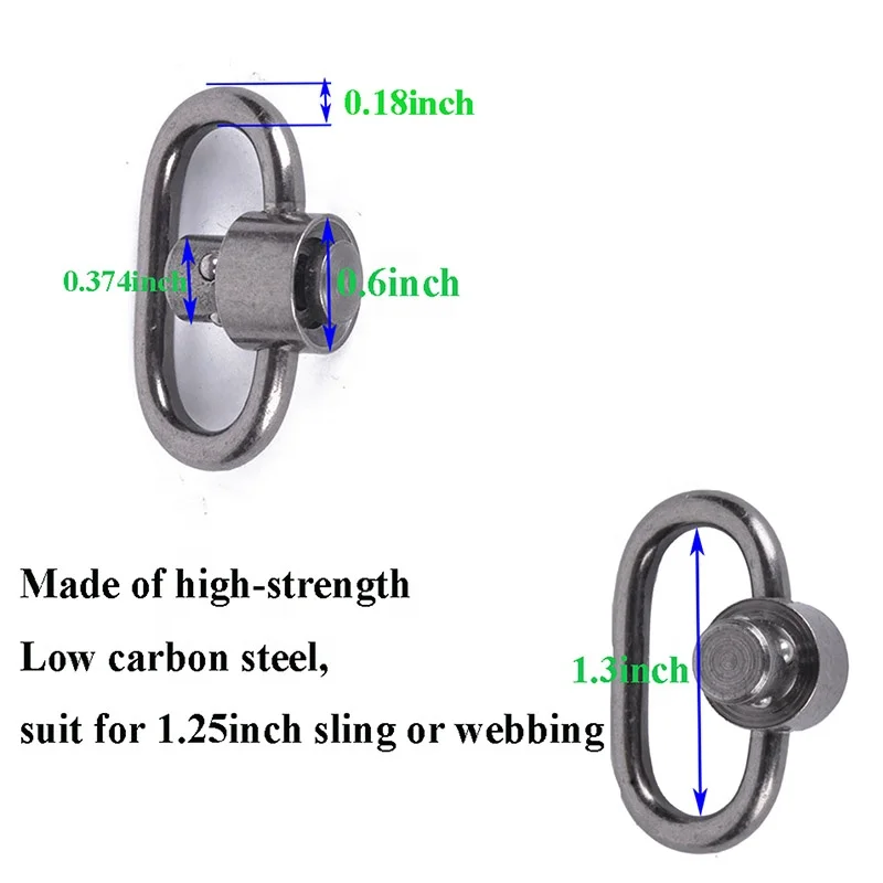 Tactical QD steel Sling Attachment RAS &QD Swivel Mount For Tactical Sling