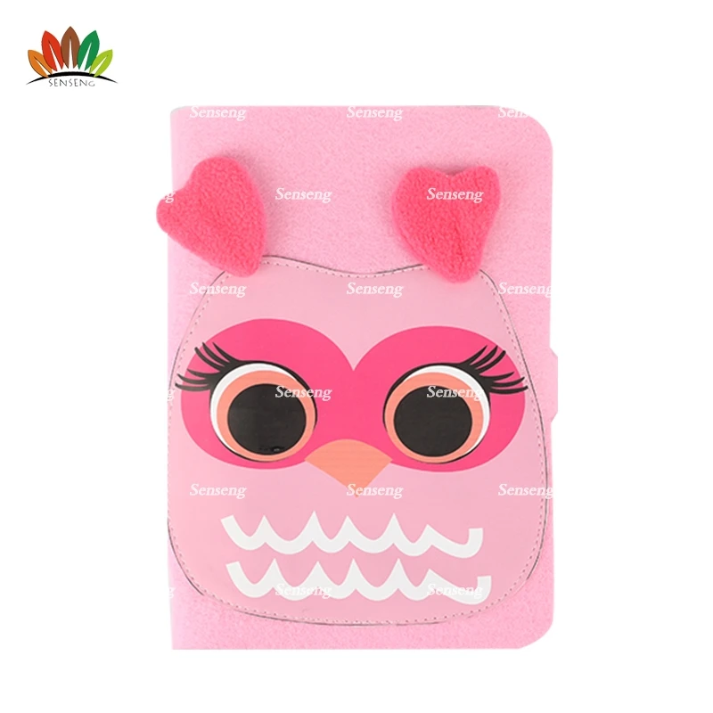 
New design owl orgnization three ring felt binder folder 
