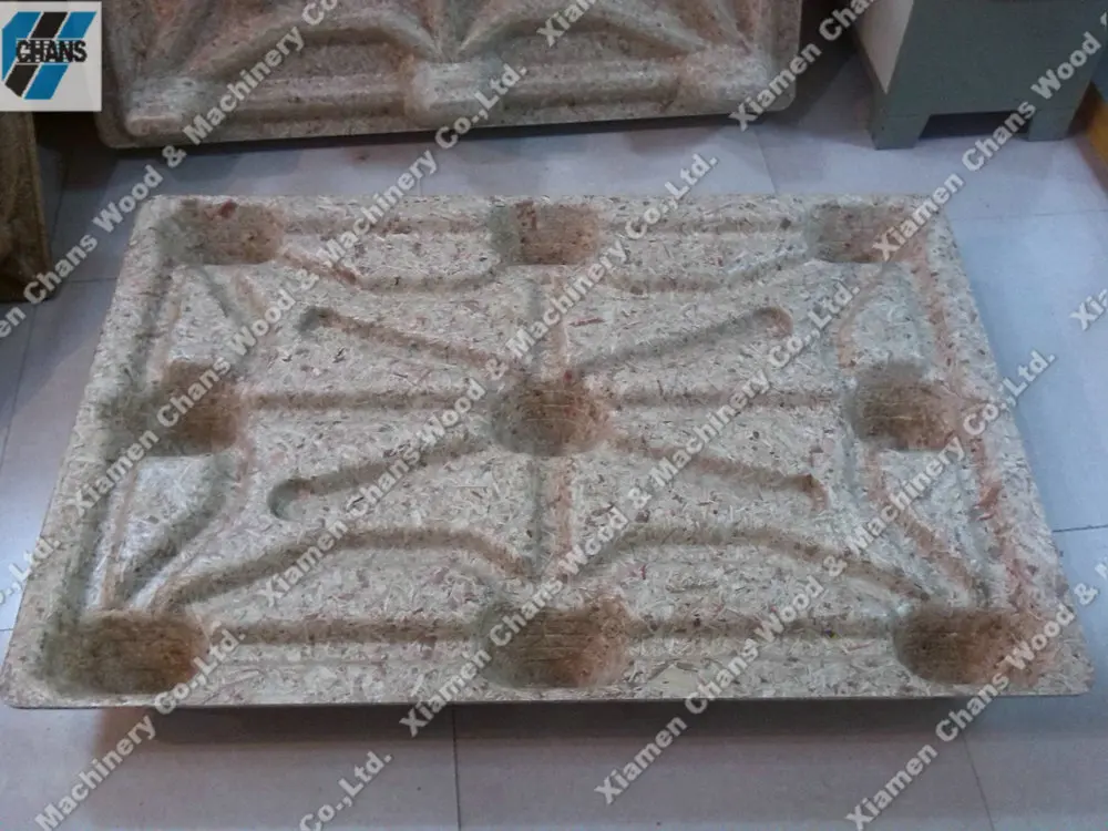 Одобренный CE древесная стружка опилок рециркуляции поддон формовочная машина с наивысшего качества