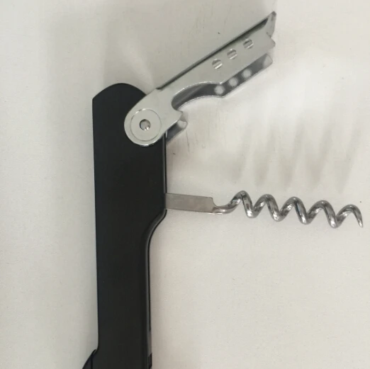 ready to ship custom logo round blade foil cutter wine corkscrew bottle opener wine opener corkscrew