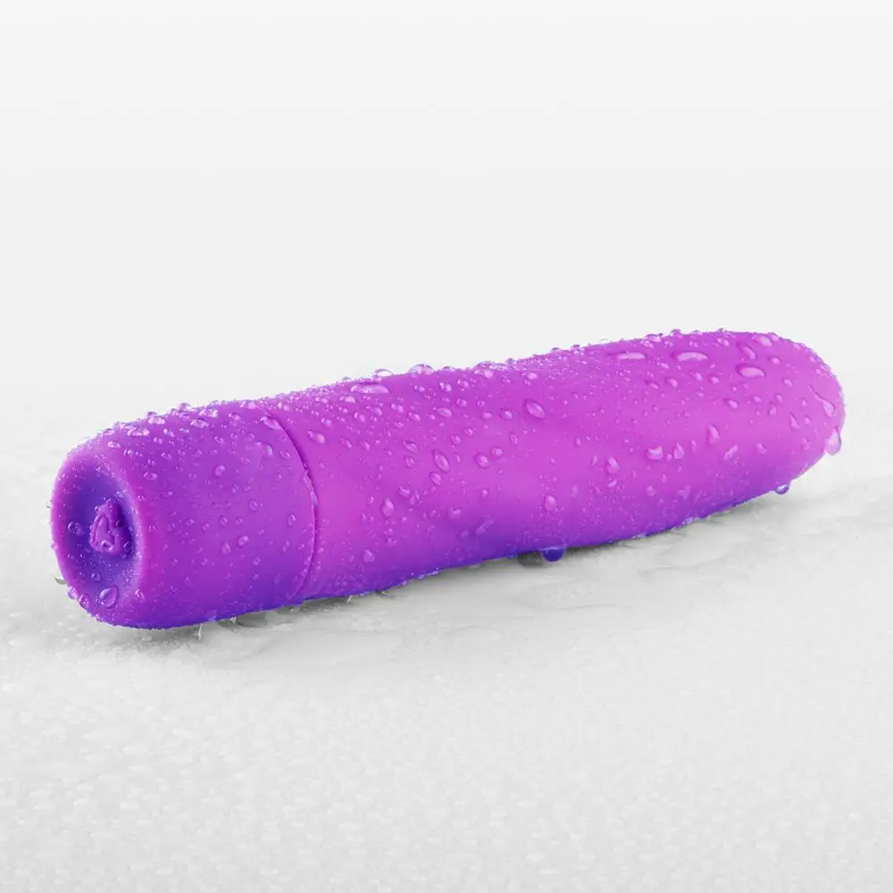 Waterproof Twist Silicone Vibrator , Sex Toy Penis Dildo Vibrator for Woman Hot Sale 5 Inch 10 Speeds Purple and Black One Year