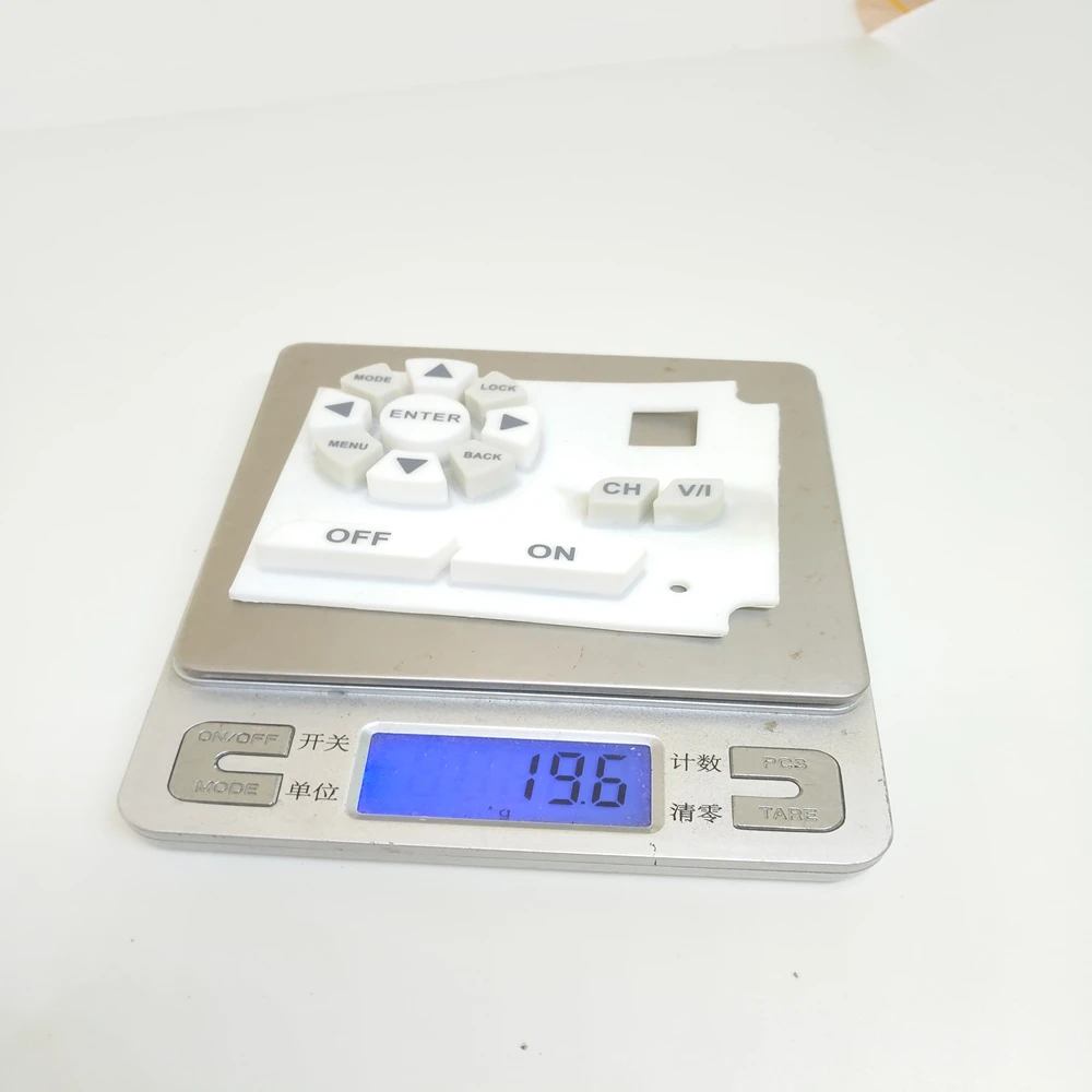 Customized Injection Molded Silicone Conductive Rubber Keypad With Color Key And Printing Based On 3D Drawing