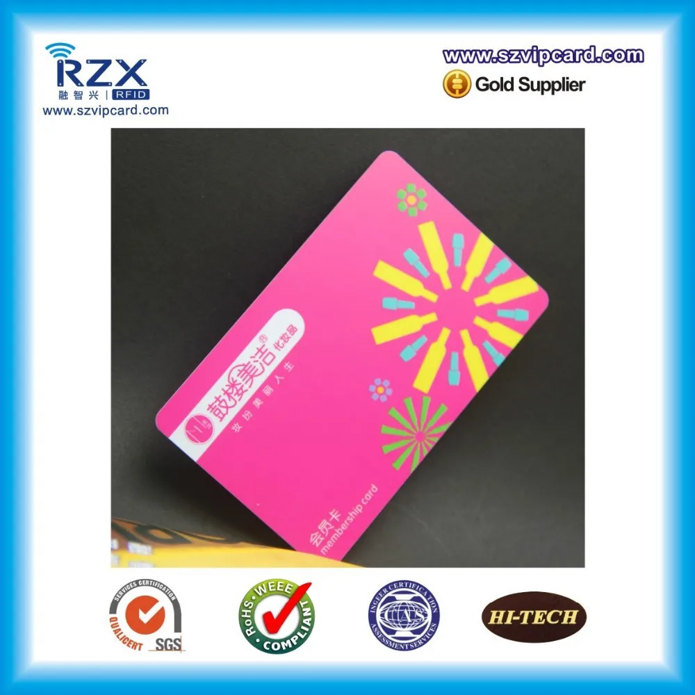Высокое качество членство ПВХ карточка с быстрым