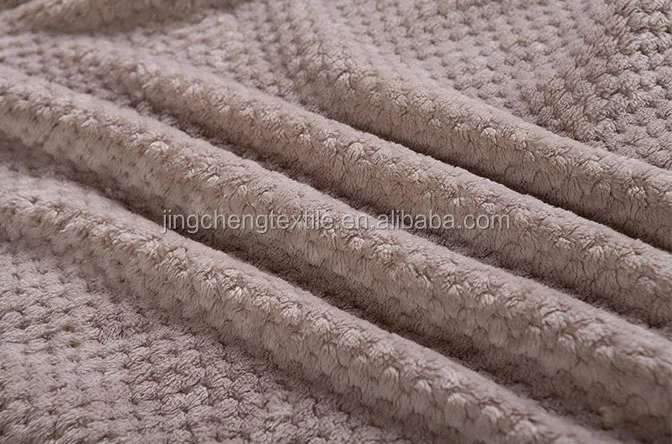 100% polyester fluffy soft  fleece flannel fleece popcorn fabric for bedding