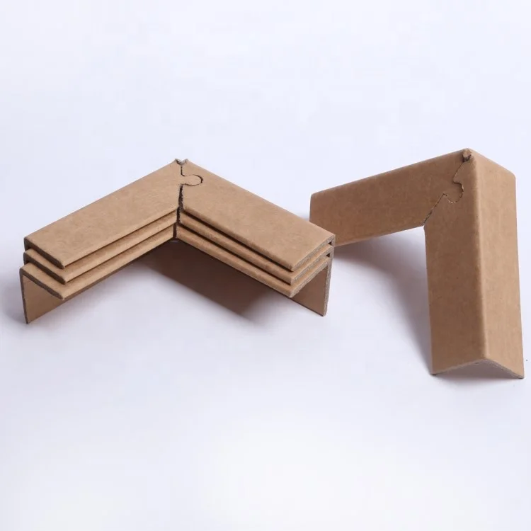 100% Recyclable And Wood Free Puzzle-cut Carton Angle Paper Corner Protector Edgeboard For Packaging
