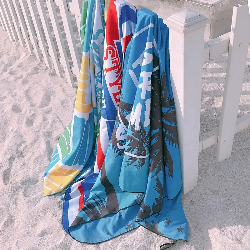 best price victoria secret private label double side microfiber beach towel with pocket