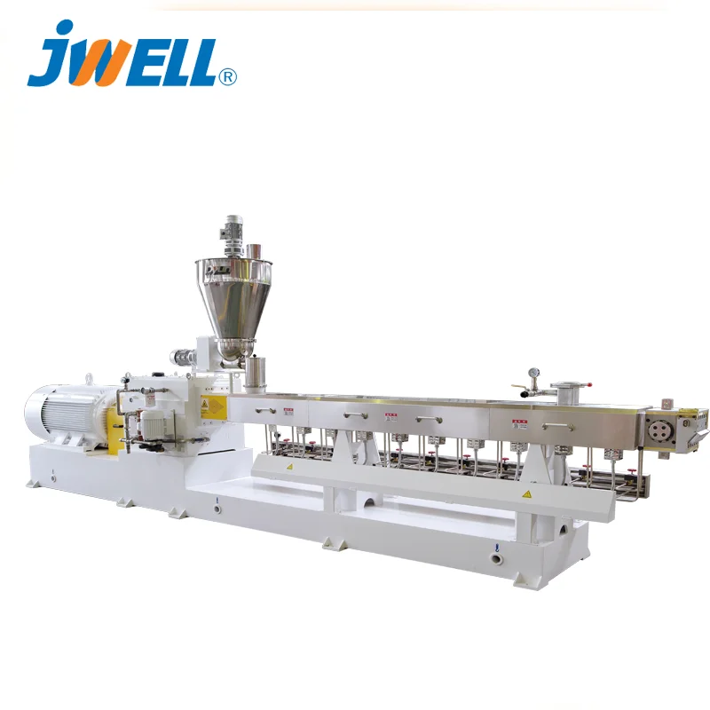 Parallel twin screw extruder pelletizing machine for compounding modify pellet manufacture machine