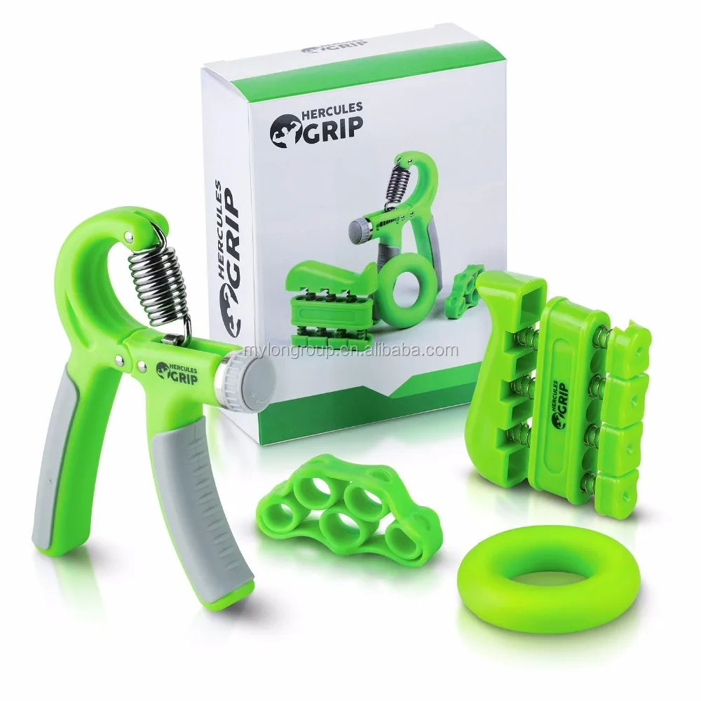 
Hand Grip Strengthener Exerciser Kit (5 Pack) Hand Grips Finger Strengthener Hand Exerciser grip Ring Finger Stretcher 