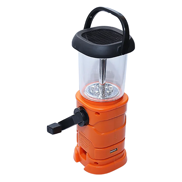 Multi-function Dynamo Solar Lantern outdoor led solar camping lantern light with radio