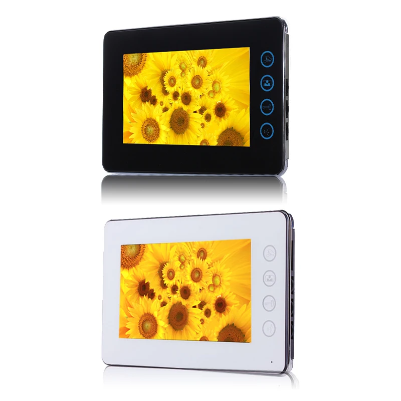 2 wire multi apartments video intercoms with 3 buttons for 3 family video door phone