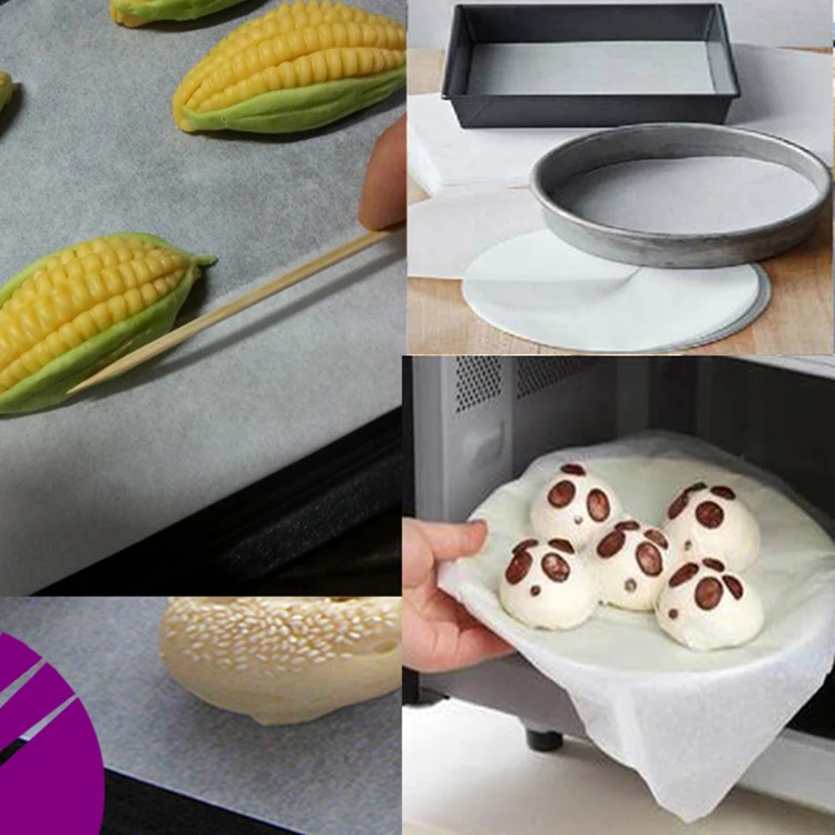 
Supply food grade white parchment printed baking paper 