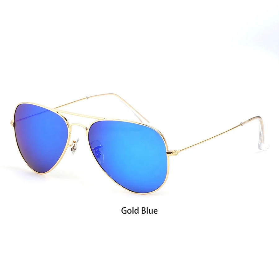 Pilot Sunglasses for Men & Women Fashion Sun Glasses Metal Frame Glass Lenses UV400