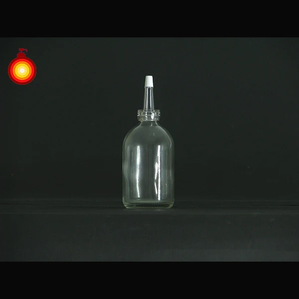 small volume clear glass vial ampule bottle pharmaceutical conical dropper bottle