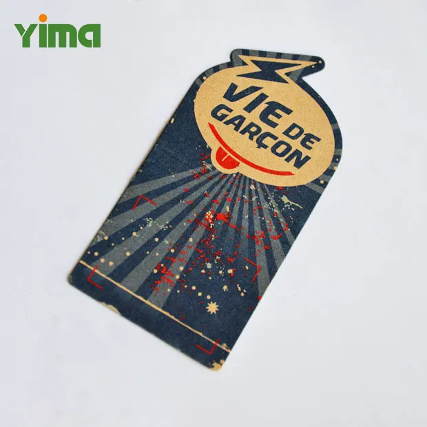 Best clothing label maker offer different hang tag shapes 2024 fashion label made by craft China factory wholesale