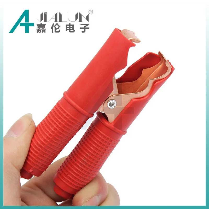 JIALUN 100A 94.5MM Copper Plated Fully Insulated Caravan Car Charging Battery Clamp