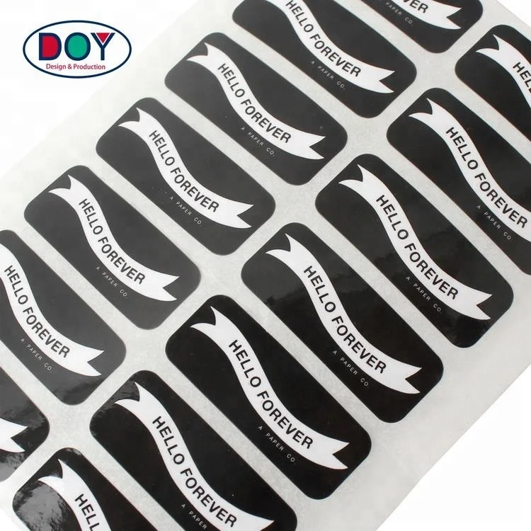 Private Design Custom Printed Brand Logo Self Adhesive Paper Stickers Labels for Garment Packaging