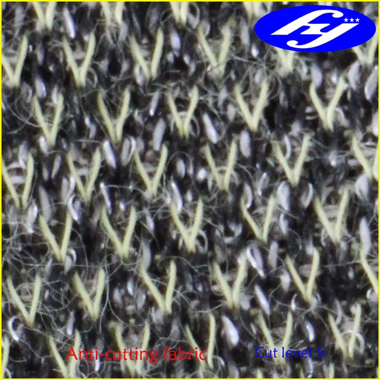 280g anti cutting aramid UHMWPE composite knitted cloth