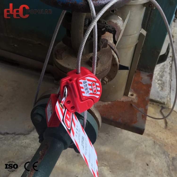 OEM Custom Different Length Impact Resistant Plastic PC Retractable Safety Cable Lockout