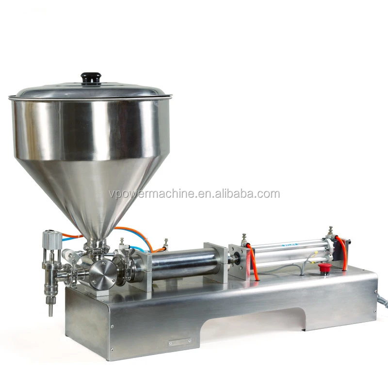G1WG Semi Automatic Water Honey Shampoo Beverage Liquid Paste Cream Filling Machine