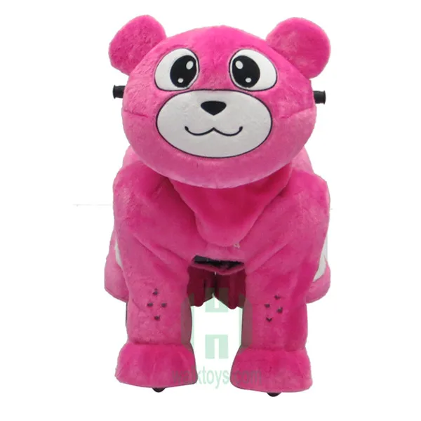 HI CE Teddy Bear Coin Operate Electric Scooter with Battery for Kids,funny Electric Ride on Car