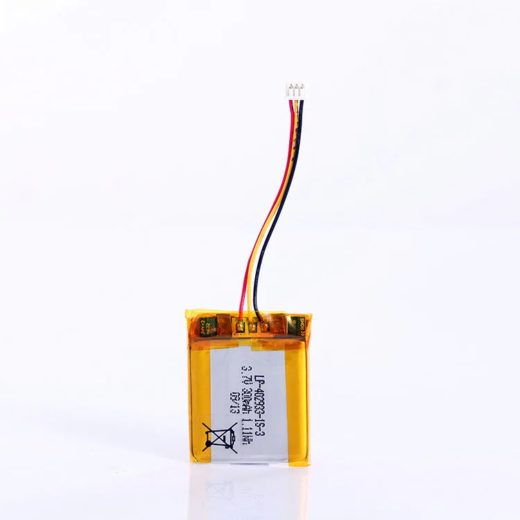 OEM High Power Rechargeable 3.7V 340mAh Lithium Ion Battery packs for Consumer Electronics