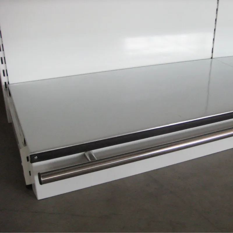 Supermarket Wall Gondola Display Shelving with Light Box for LED lights