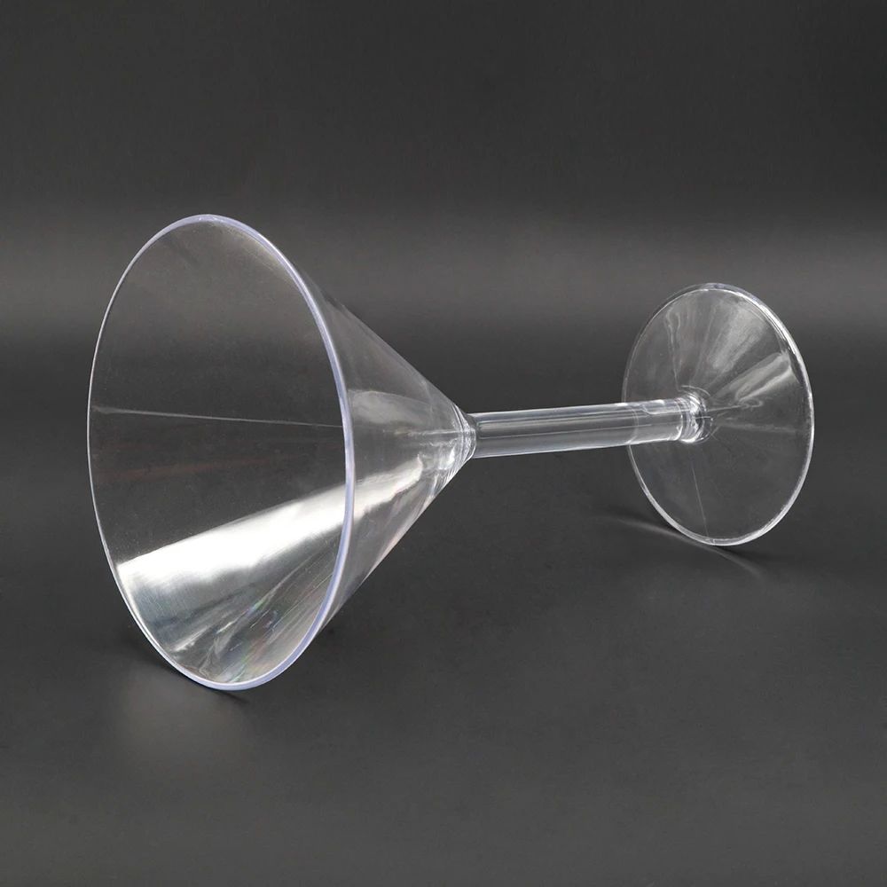 Good quality drinking transparent wine plastic cocktail martini glass cup for wine