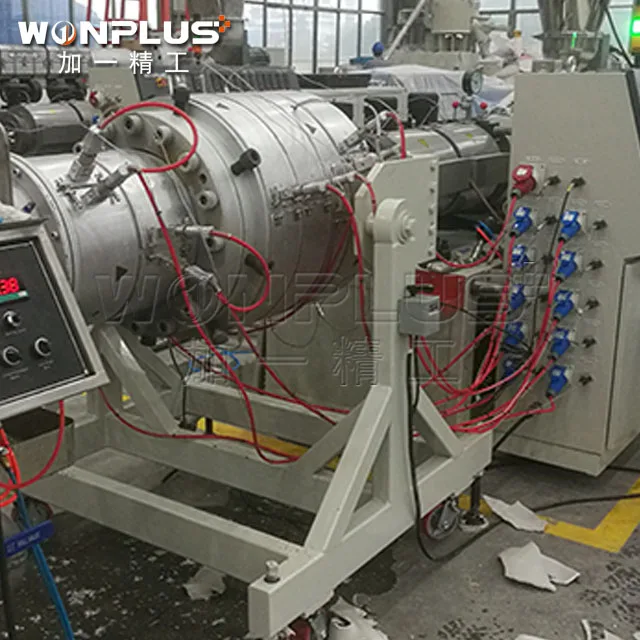 
uPVC PVC pipe extrusion line with conical twin screw extruder machinery 