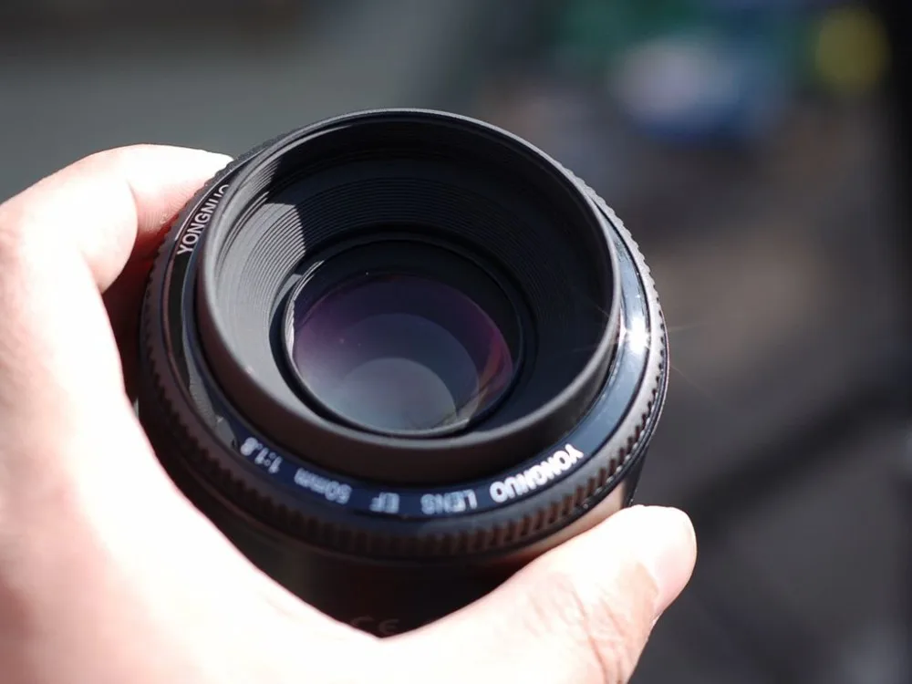 Объектив Yongnuo YN 50 мм F1.8 с большой апертурой и автофокусом для крепления камеры Canon EF