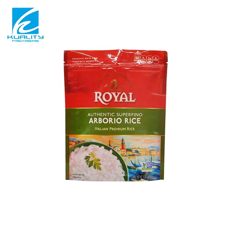 food safty grade 5kg plastic stand up nylon bag with zip for Thailand rice