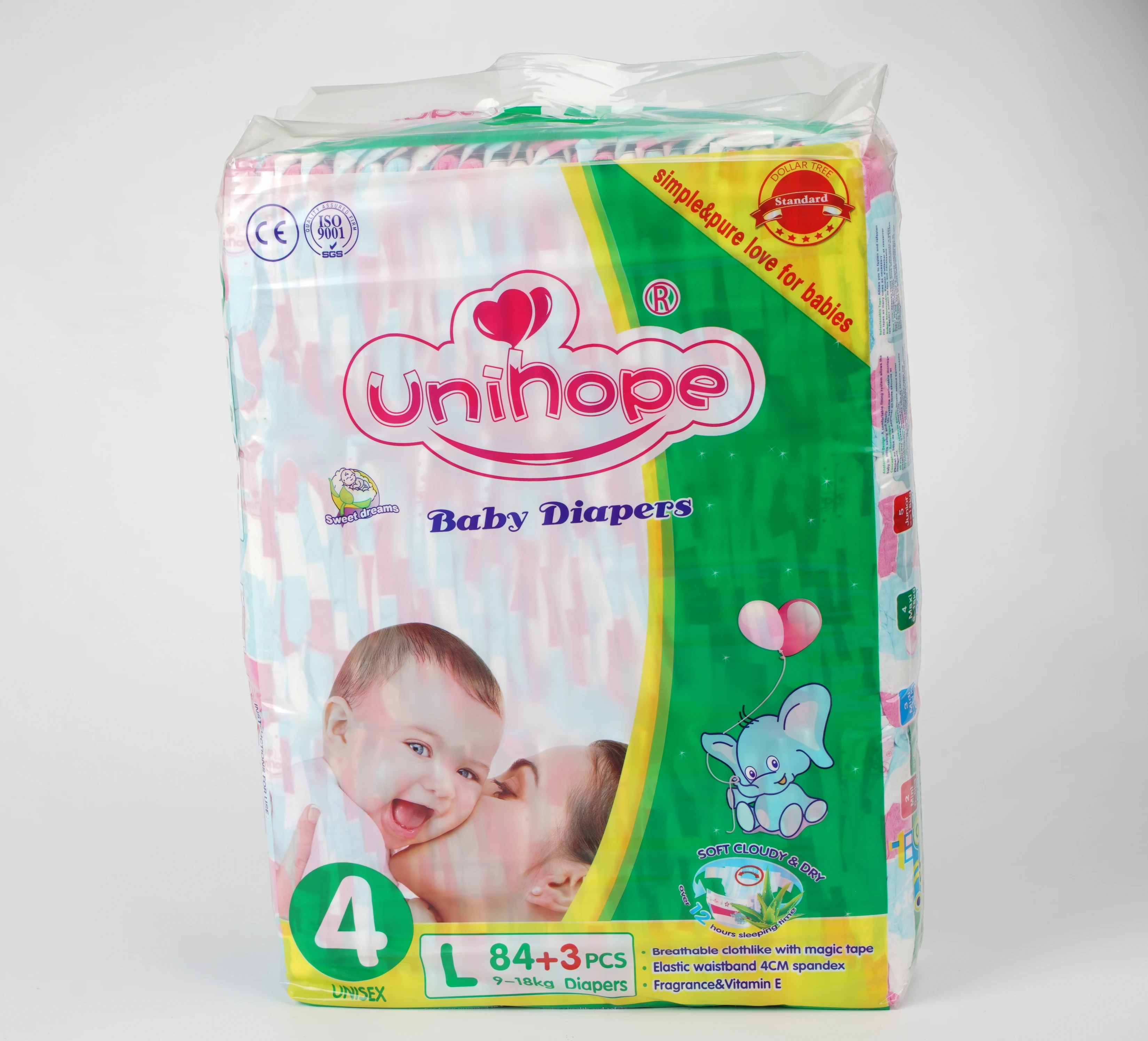 Unihope disposable baby diaper manufacturer in Quanzhou with OEM service