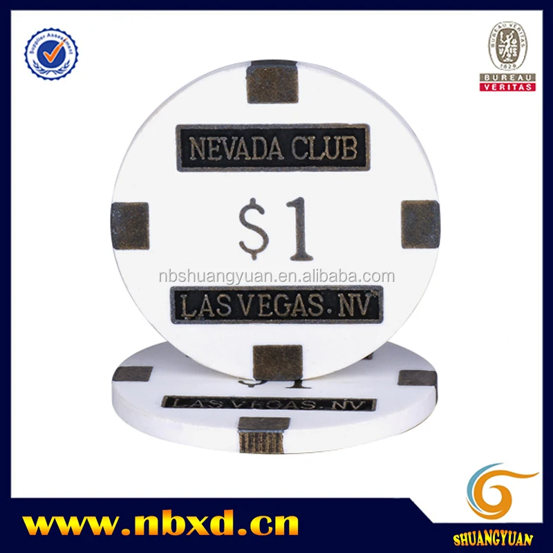 16g Nevada Club Las Vegas Metal Poker Chip