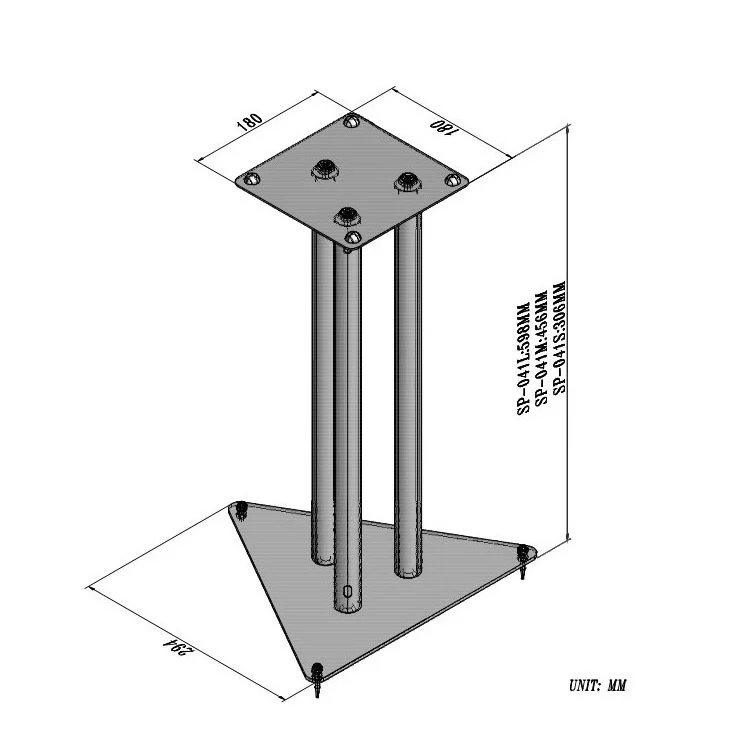 Прочная подставка для динамика черная