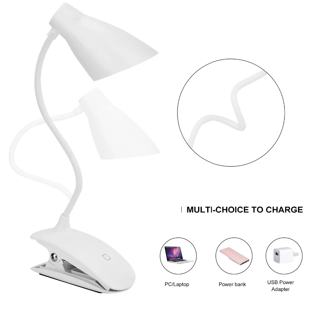 16 led Modern fashion foldable led reading desk lamp  adjustable rechargeable table lamp