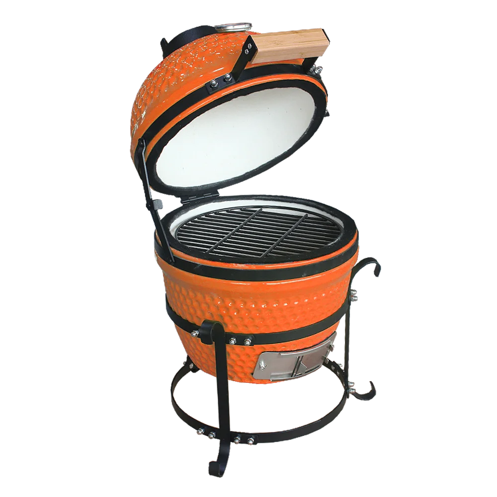 Cheap AUPLEX Mini Tandoor Clay Ceramic 13Inch Kamado Egg Grill BBQ Barbecue Outdoor