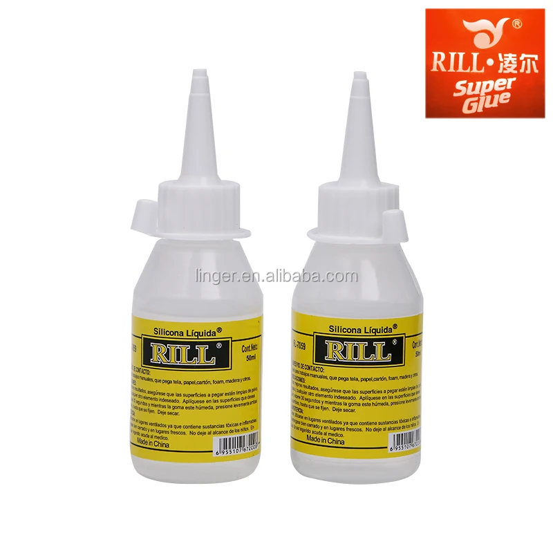 factory direct sale  60ml Clear silicone liquid stationery glue silicona liuida glue