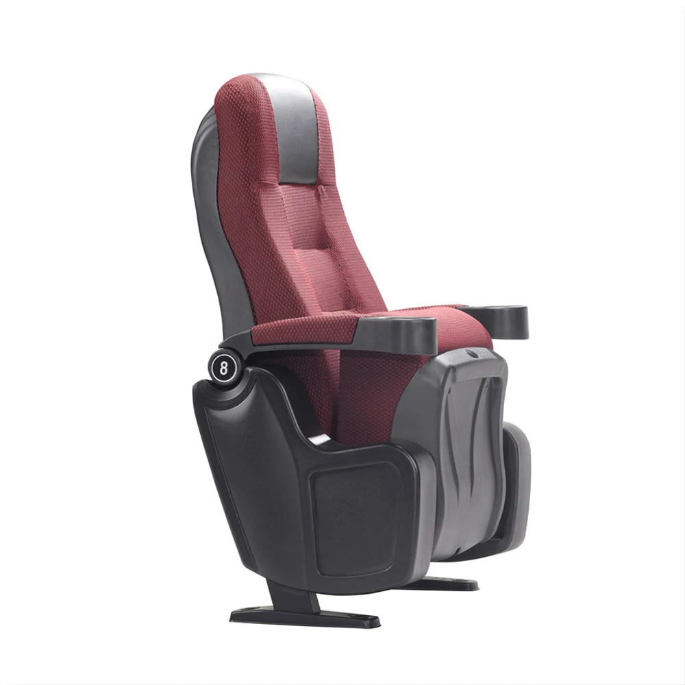 3D vip movie theater seat folding cinema chairs with cup holder