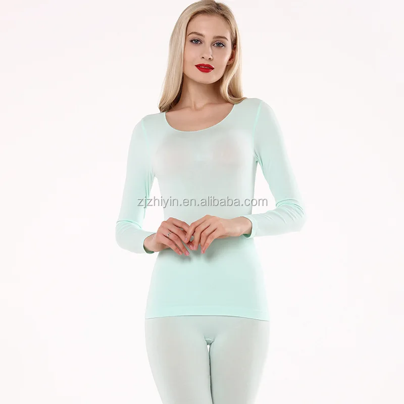 Wholesale Custom Womens Smooth And Comfortable Underwear suit Body Skintight Sleepwear Seamless Elastic Pajamas Sets For women