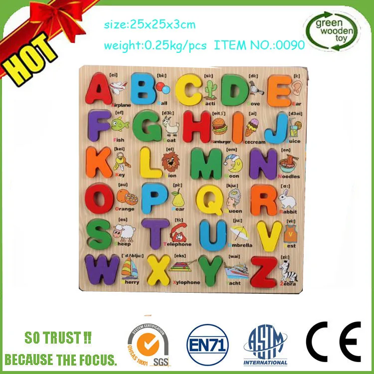 
Wooden Alphabets Puzzle Board 