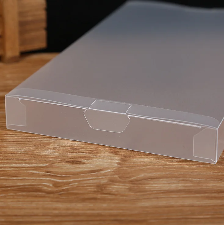 oem Custom pp/pet frosted folding plastic packaging gift enclosure transparent small display cosmetic underwear box cosmetic pvc