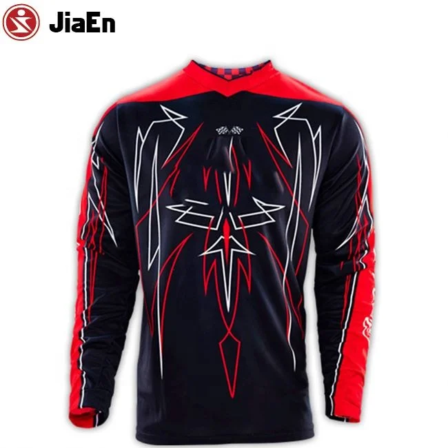 Factory Supplying Full Zipper Dryfit MTB Downhill Bicycle Jersey